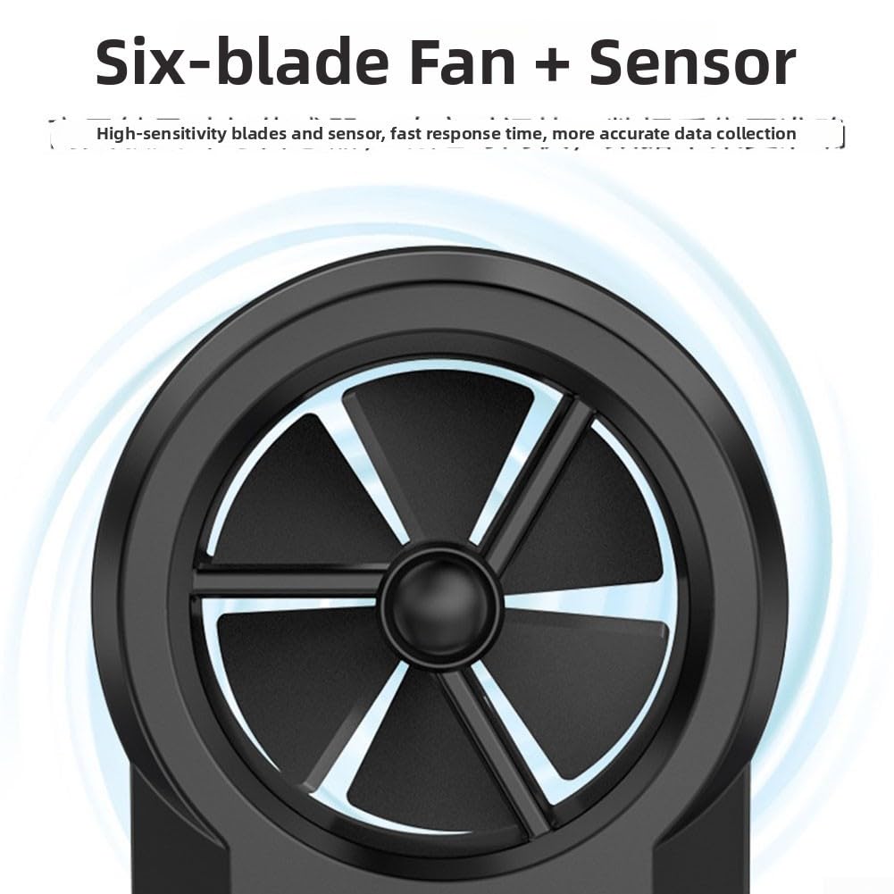 Anemómetro para ventilador giratorio, 17 cm, herramienta de flujo de aire