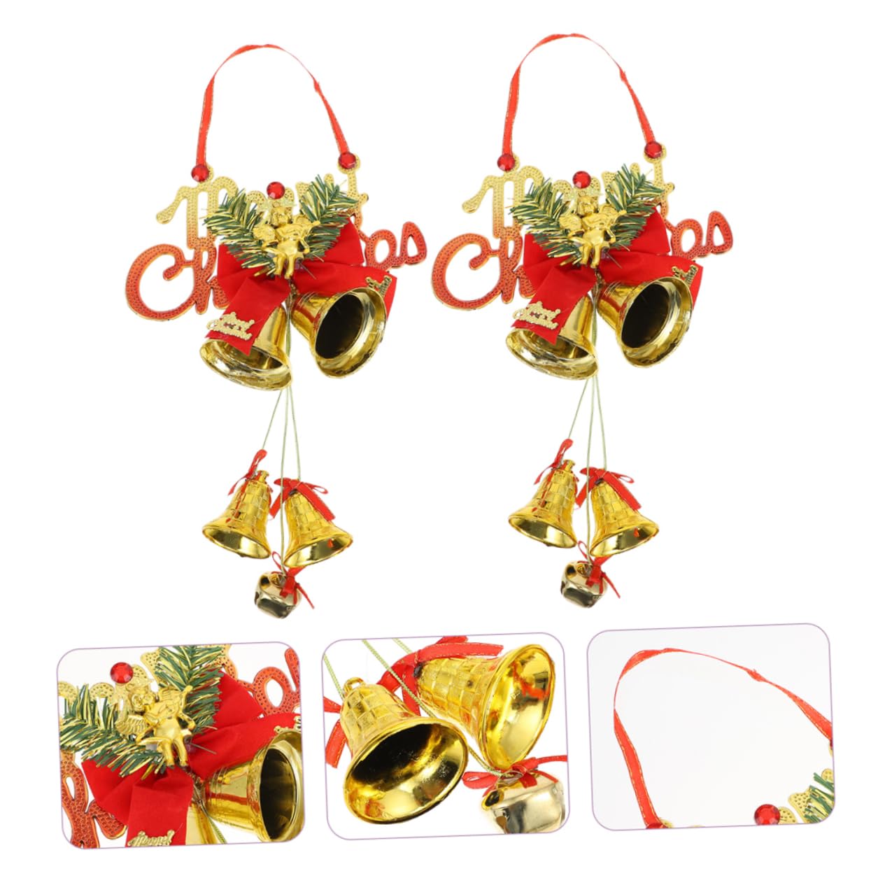 Cabilock 5 Set Decorazioni Natalizie Albero Di Natale Gonfiabile Campane Campane A Mano Ghirlanda Di Ganci Dimmerabili Ornamenti Di Caramelle Decora Natale Appendini Per 2 pezzi * 5
