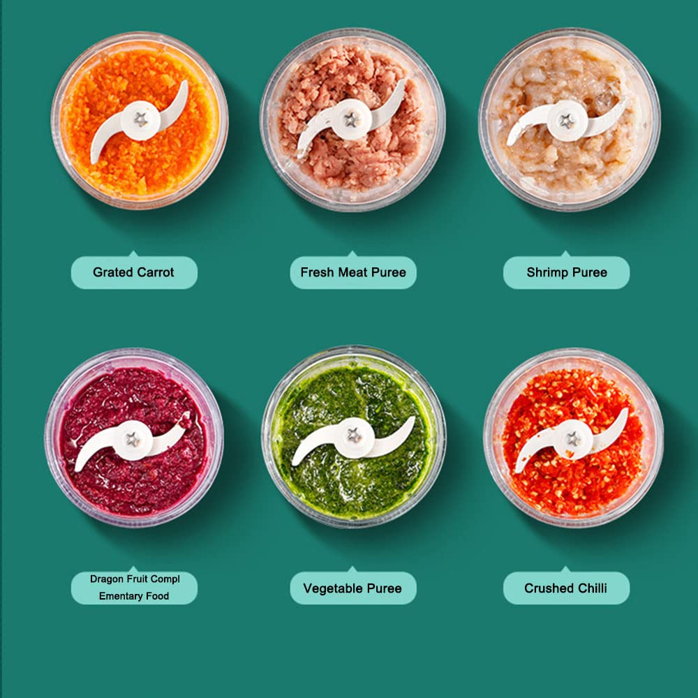 Tritatutto elettrico, 600 ml, adatto per alimenti per bambini, cipolla e altre verdure