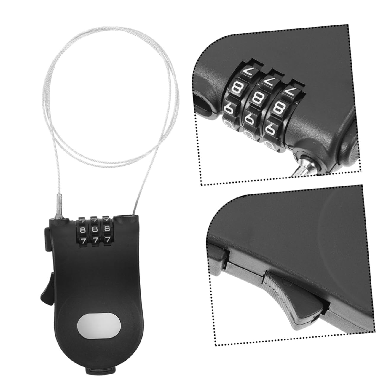 Kisangel Lot De 4 Cadenas Antivol Pour Snowboard Câble Rétractable Antivol De Sécurité Pour Vtt 2 Pièces X 4