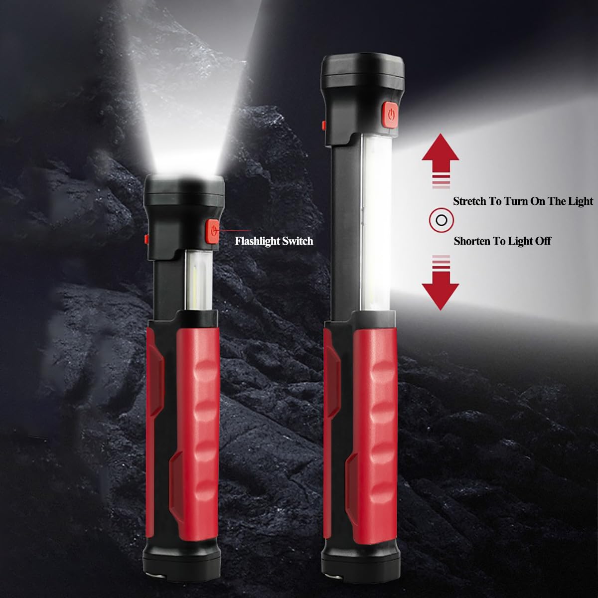 Lampe De Travail LED AuRiver 2000 Lumens – Batterie 4400 MAh, 6 Modes, Base Magnétique Rotative 180° – Powerbank, étanche IPX4 – Pour Garage, Atelier, Camping - 3