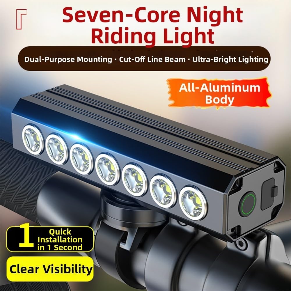 Bici Alluminio Leggero 4 Modalità Luce Regolabili Bici Alluminio