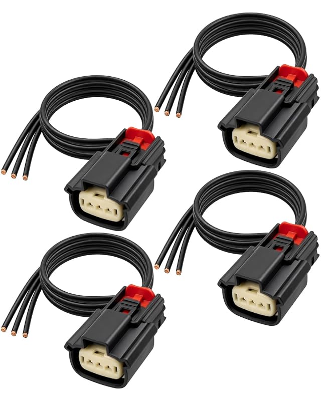 Chicote conector da bobina de ignição QNHEAY 3 fios para Ford V6/V8 – Kit com 4 unidades