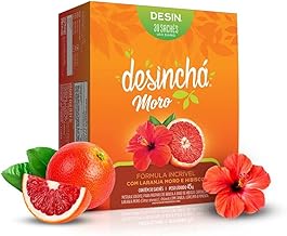 Desinchá Chá Sabores Laranja Moro + Hibisco - 30 Saches