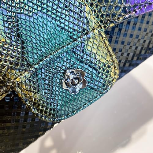 Python Scale Pattern Women's Shoulder Bag Fashion Fashion Women's Shoulder Wallet Card Bag3