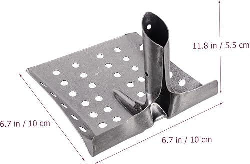 Miniatura 5 de Pala de jardín Agujero de fuga Pala de tamizado de barro Pala de tamizado de alcantarillado Pala de jardín Pala de metal plateado Pala de tamiz