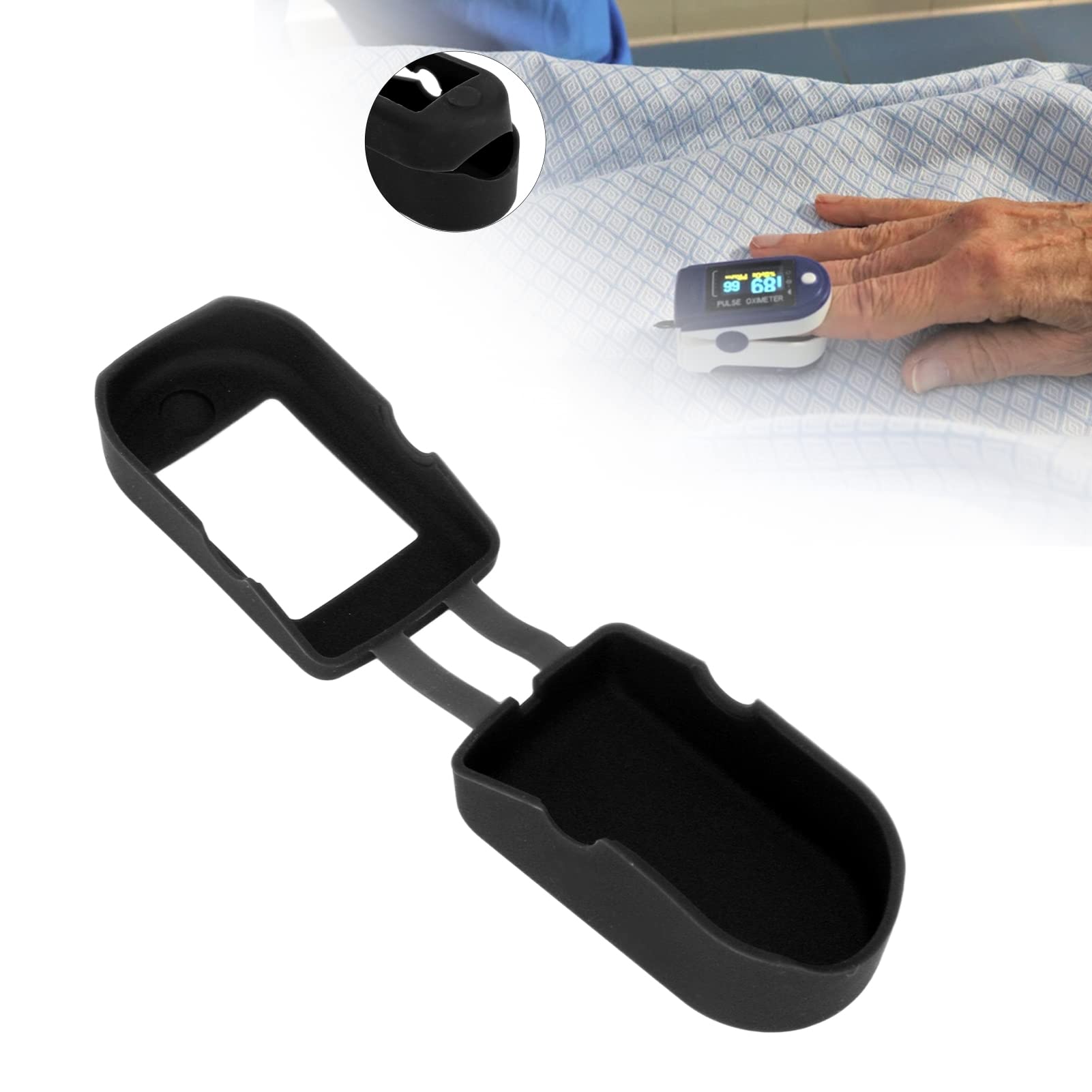 WISHNYMPH Fingertip Pulse Oximeter Carry Pouch Shockproof Protective Travel Storage Bag, 11.5×7.5×3.5cm, Purple