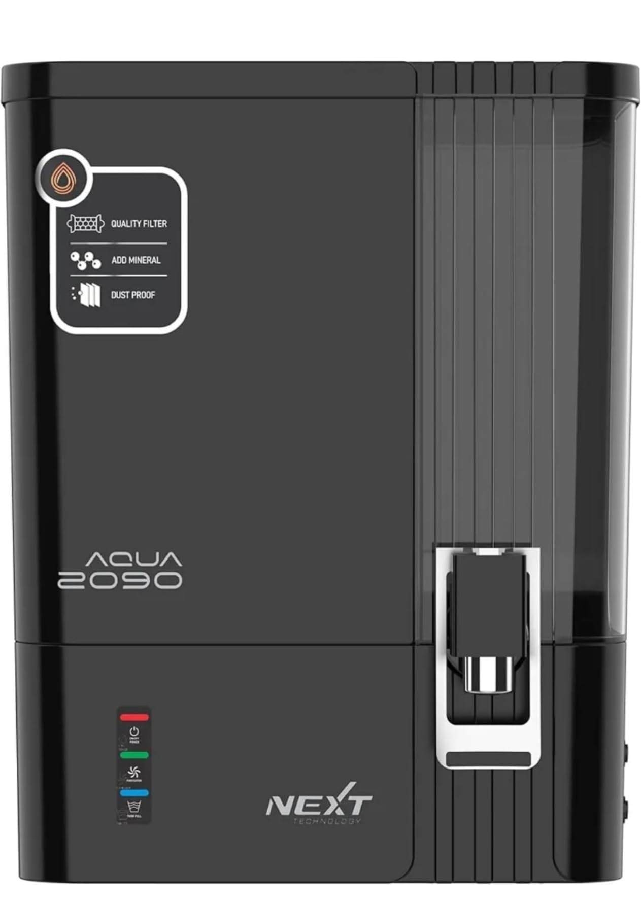 Aqua soul 2090 With Ro+Uv+Uf+Copper+Alkaline+Zinc+Tds Controller, 10L Big Storage, Fully Automatic, Modern Design, Metallic Black-image-18