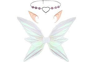 Extra Large Fairy Wings and Berry Rattan Crown Set