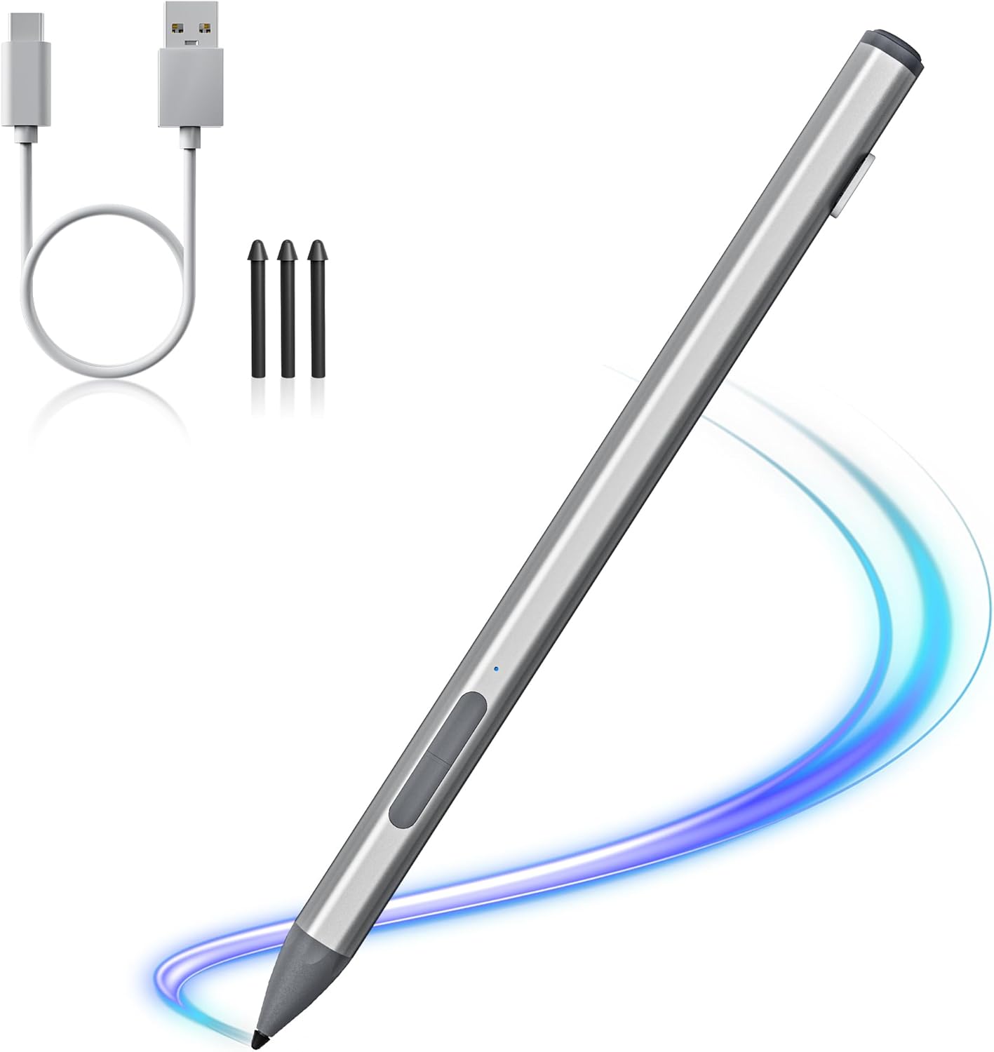 Surface Pencil - Surface Pro Pen for Surface Pro 13/12/11/9/10/8/X/7/6/5/4/3 with 4Nibs, Surface Stylus for Surface Go 3/Go 2/Book/Laptop 5, 4096 Sensitivity, Palm Rejection