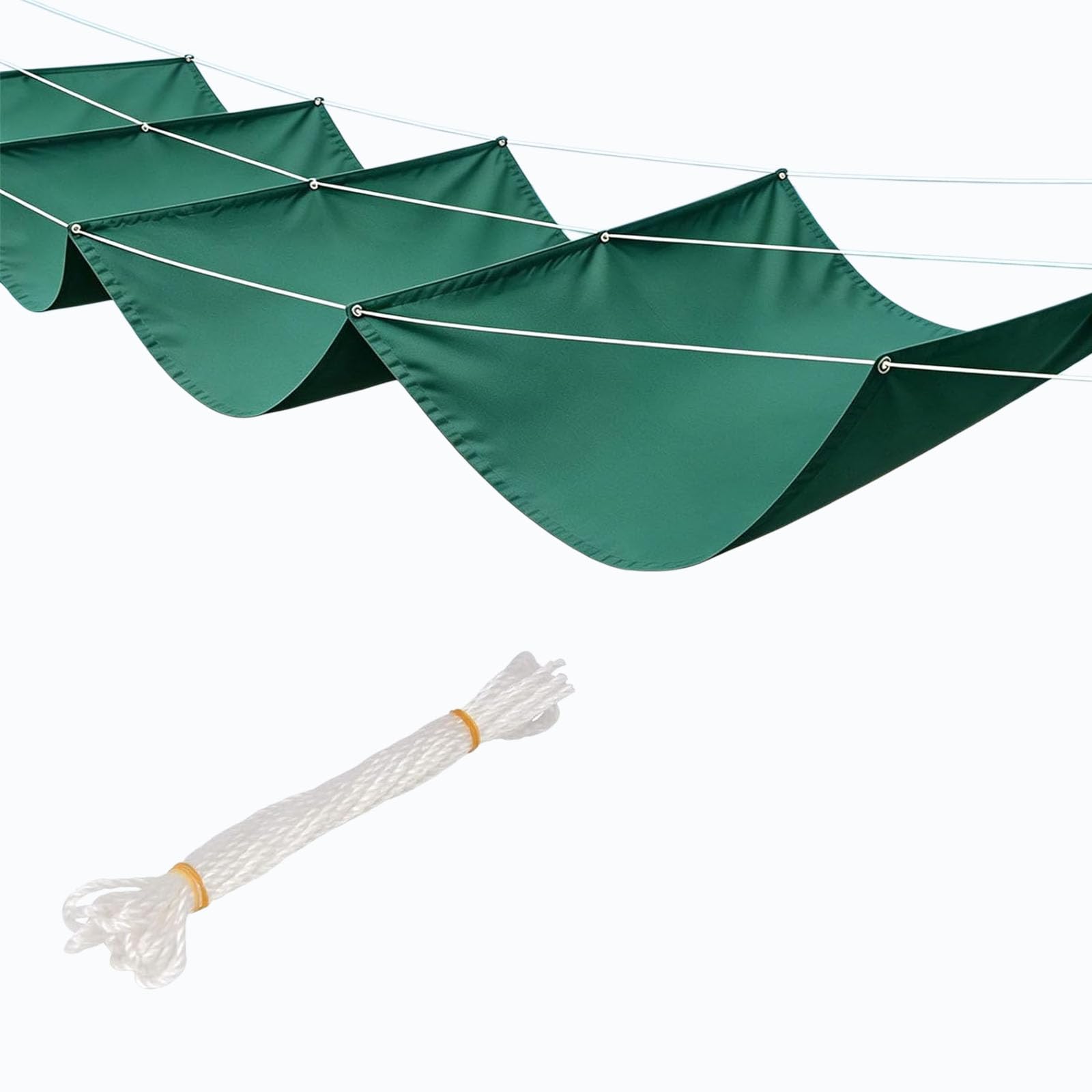 Bâche d'ombrage imperméable 160x220 cm vert foncé pour pergola et balcon