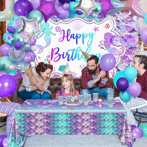 30% Off Avezano Mermaid Party Supplies Kit - 321 PCS - Image 6