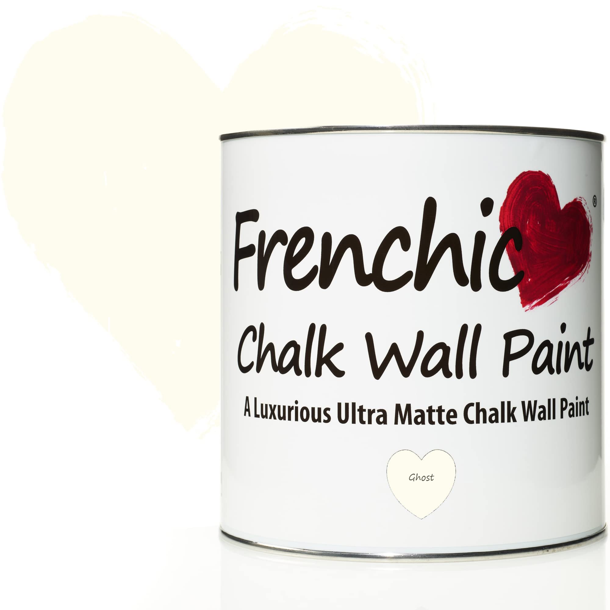 Frenchic Ivory Ghost Chalk Wall Paint, For Interior Walls & Ceilings, Ultra Matte, Washable & Scrubbable (2.5L)