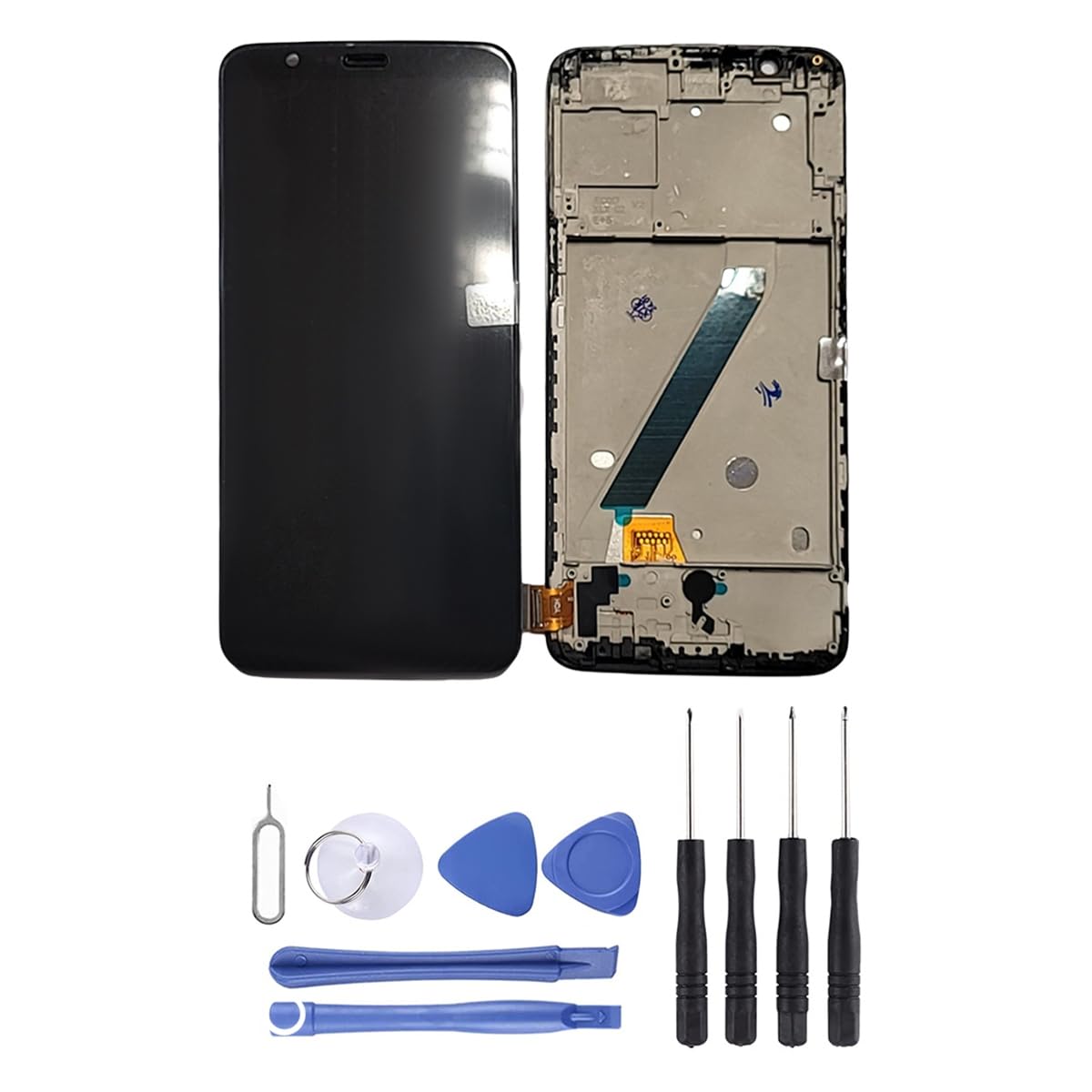 Ecran LCD TFT et Vitre tactile Noir Sans Châssis Pour Oneplus 7