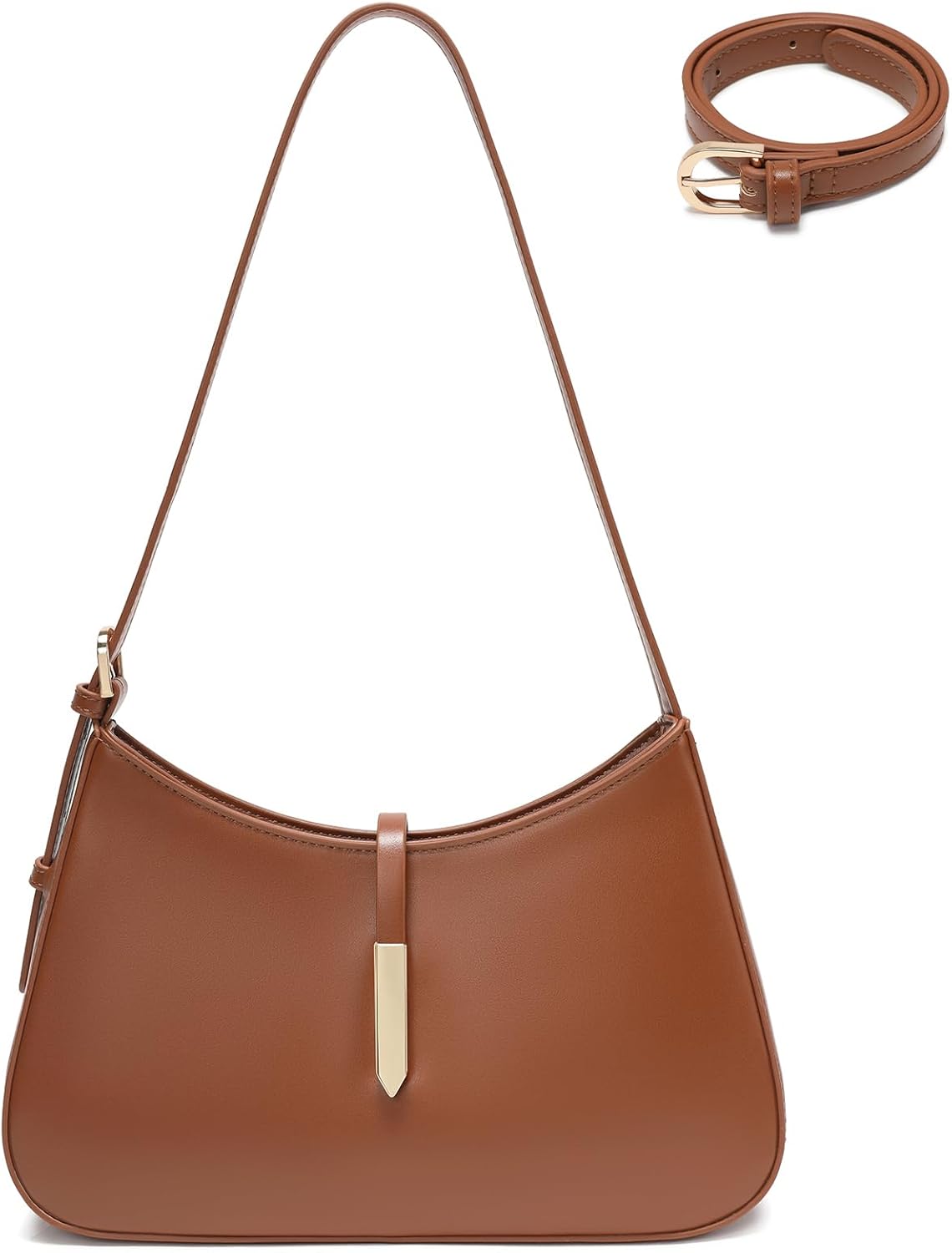 Keyli Fashion Shoulder Bag for Women Vegan Leather Adjustable Handbags Hobo Bags Purses with Long Strap