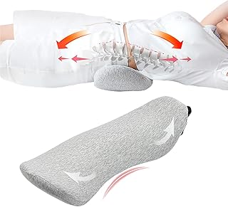 Cuscino Lombare Letto, Cuscino Lombare in Memory Foam Allevia il Dolore Lombare Adatto per Divano, Letto, Sedia da Ufficio Migliora la Qualità del Sonno