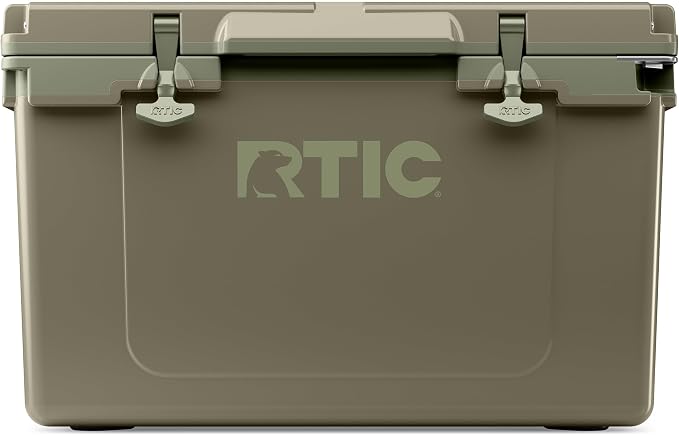 RTIC Ultra-Light 52 Quart Hard Cooler Insulated Portable Ice Chest Box for Beach, Drink, Beverage, Camping, Picnic, Fishing, Boat, Barbecue, 30% Lighter Than Rotomolded Coolers