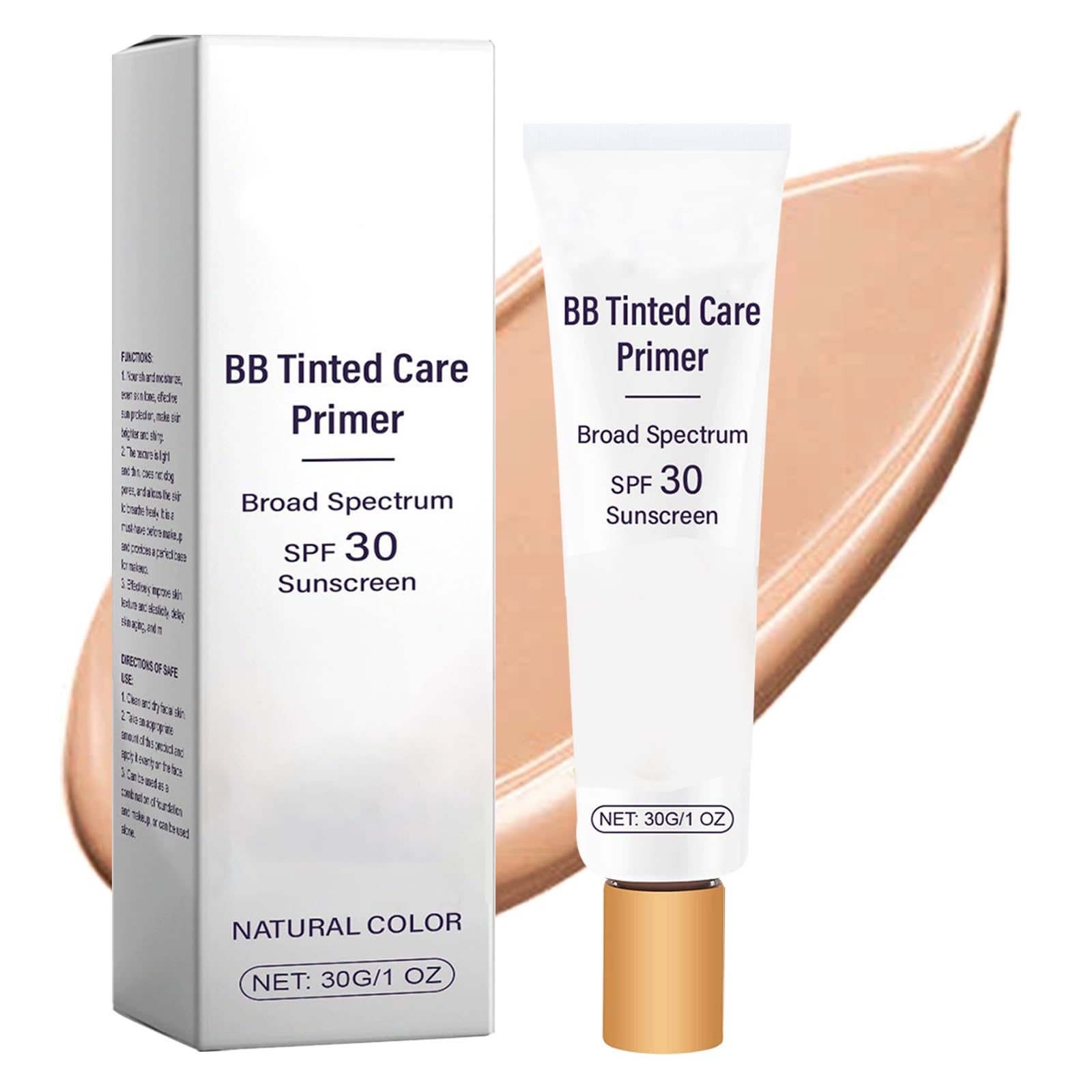 BB Blur Tinted Moisturizer SPF 30 BB Cream Tinted Moisturizer BB Tinted Care Full Coverage Light-Medium Skin Color