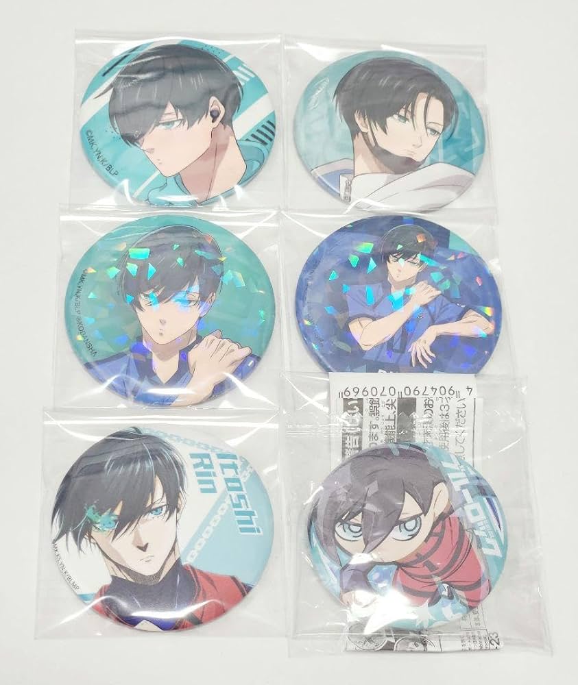 Amazon.co.jp: ブルロ 缶バッジ 糸師凛 6つセット : おもちゃ