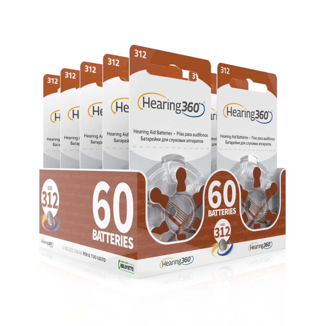 60 Batteries Model 312 Brown (PR41) – 10 Packs of 6 Batteries for Hearing Aids 1.45 V – Rayovac Varta Extra Hearing Batteries-picture-28