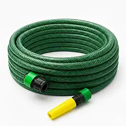 Mangueira de Jardim 50 metros Esguicho Verde Trançada Reforçada 7/16