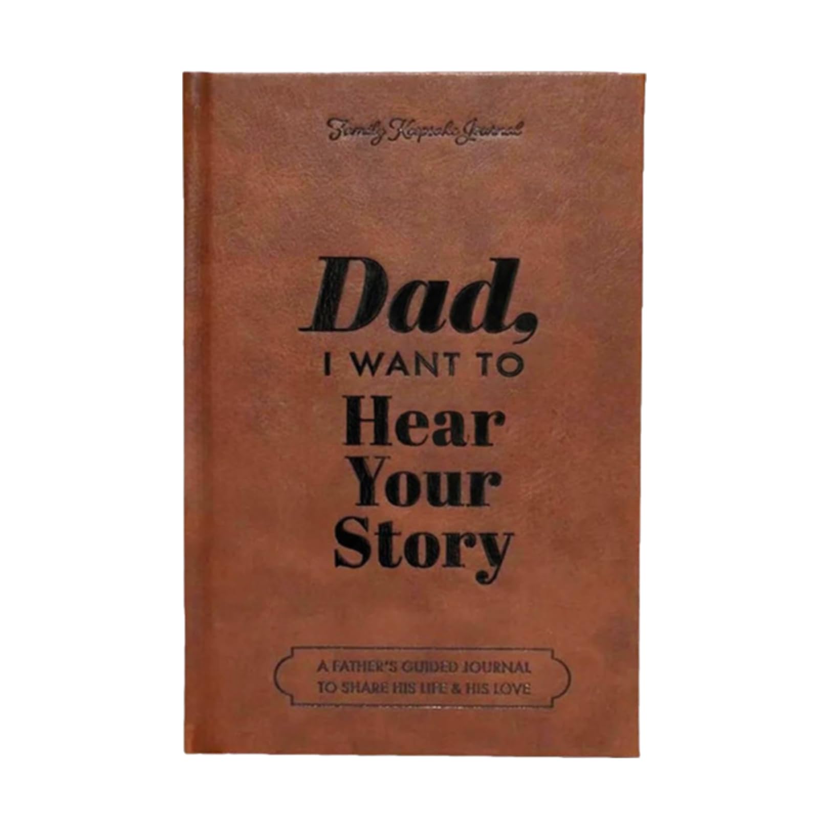 The Notebook A5 Notepad Journal,PU Leather Hardback Notebooks,Portable School Supplies,for Office Home Business Writing & Note,Dad I Want to Hear Your Story,Brown Write Notepads,Diary,5.8in×8.4in