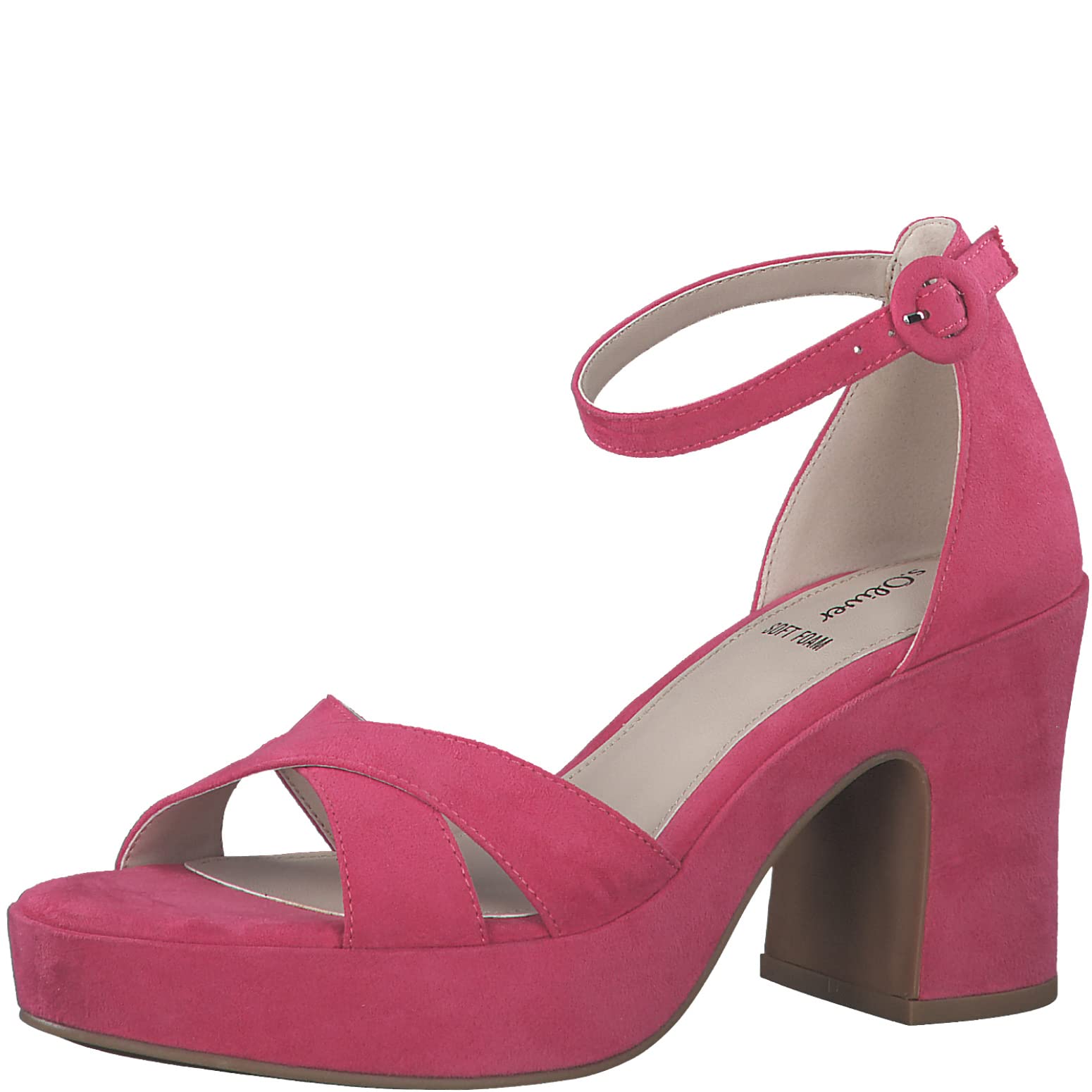 s.Oliver Women's 5-5-28318-20 Sandals, Fuxia, 38 EU, Fuchsia, 6 UK