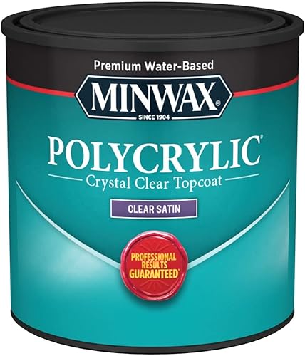Minwax 233334444 - Acabado de madera poliacrílica protectora satén transparente pinta