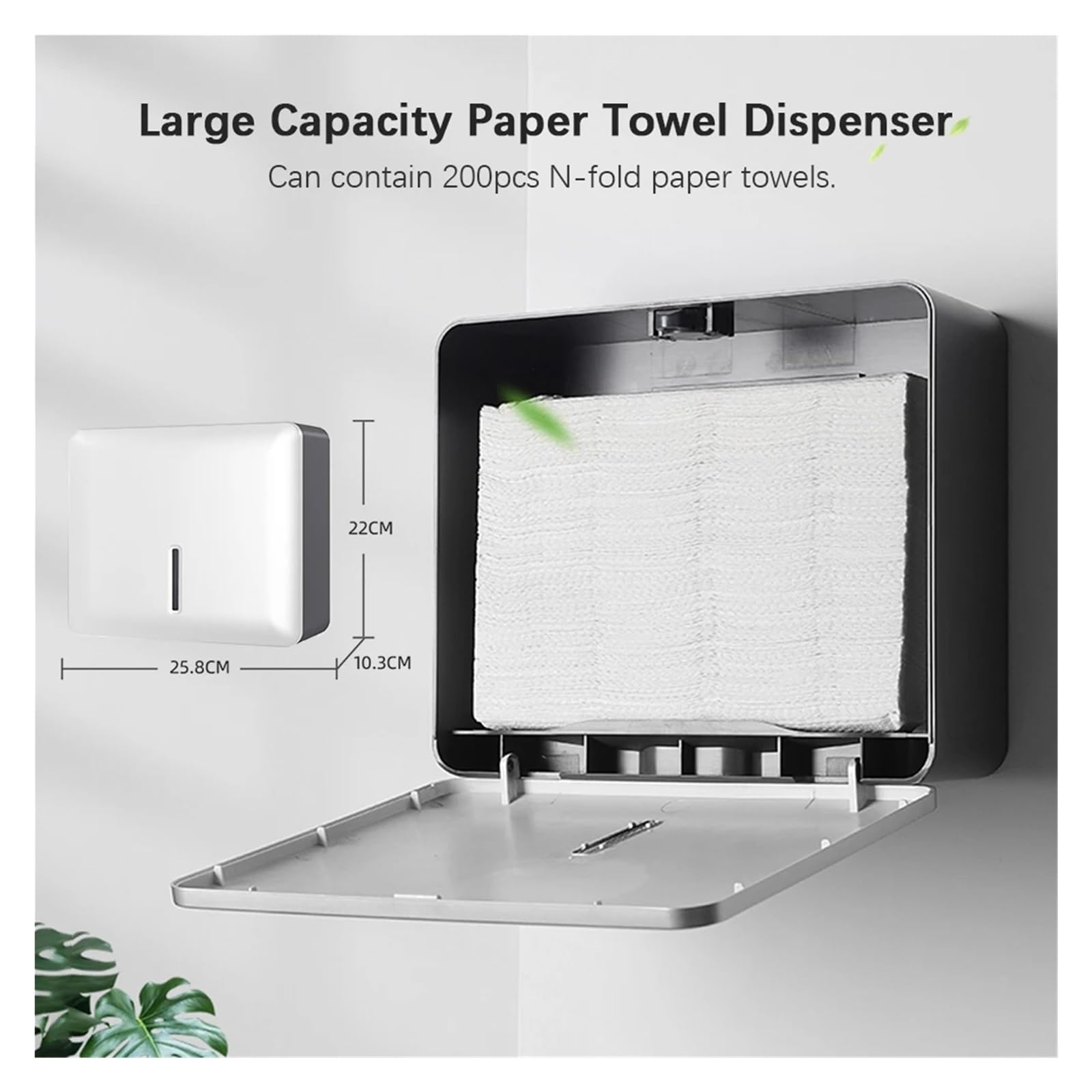 Portafazzoletti da Parete Dispenser di fazzoletti da Bagno Porta Asciugamani di Carta a Parete Dispenser di Asciugamani for Porta Carta igienica da Cucina(White)