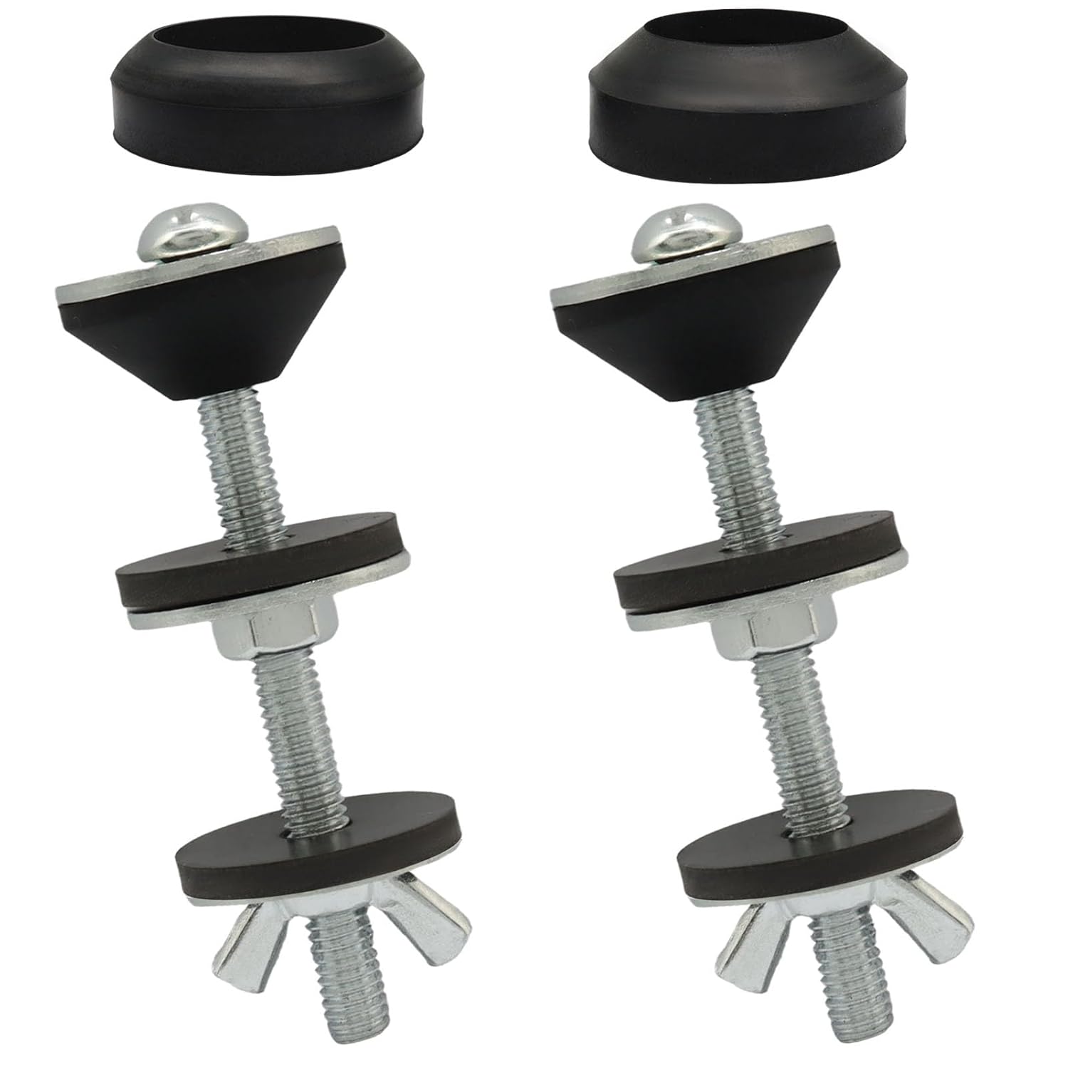 Juego Tornillos Universal para Sanitarios 2 Set Acero Inox miniatura 1