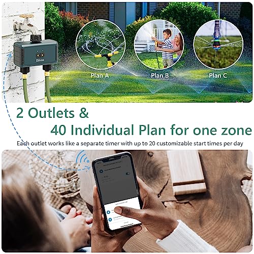 Diivoo DI-WT05W-USBL-US Wifi Sprinkler Timer 2 Zone thumb #2