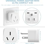 Adaptateur de voyage Australie/Chine/Nouvelle-Zélande/Argentine au Canada, 3 L'Australie a été fondée à US Adaptateur de prise international