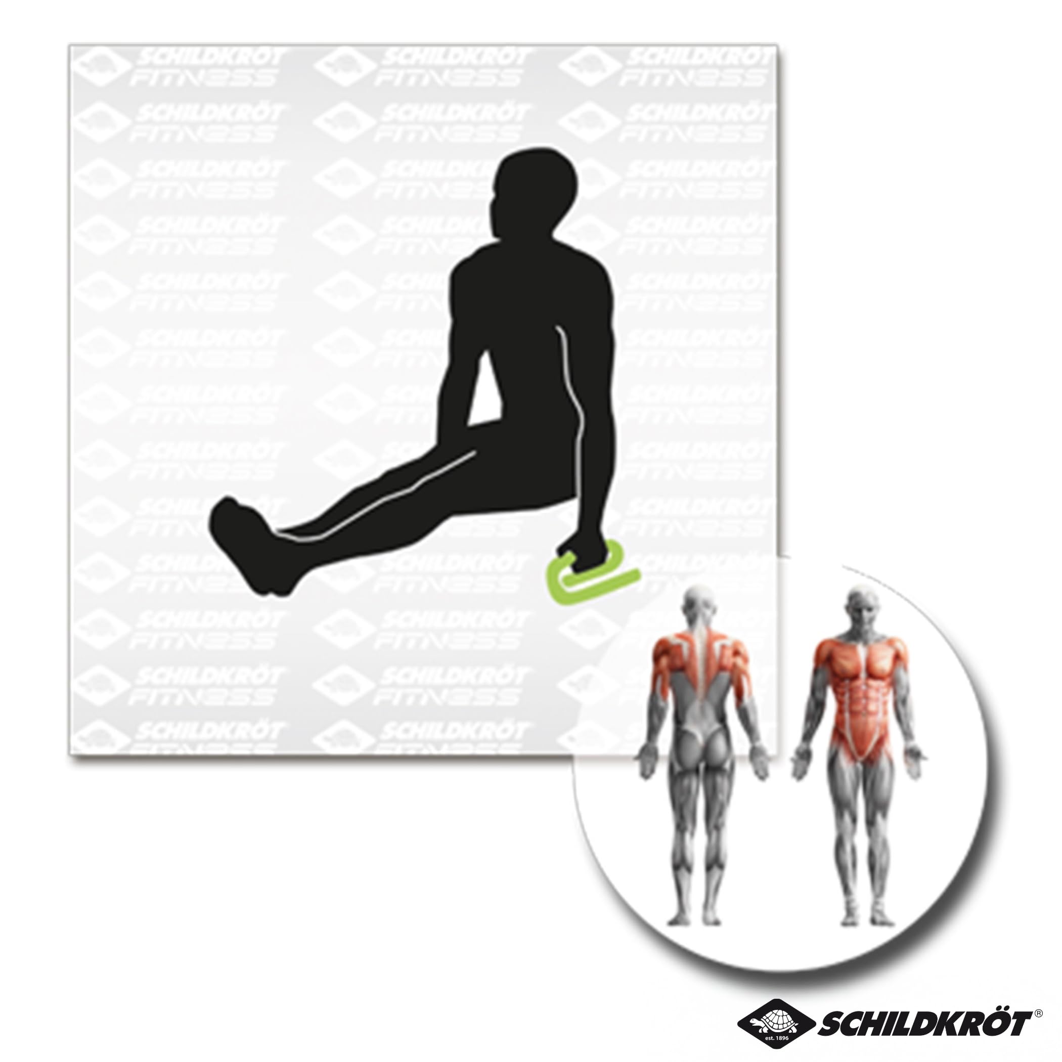 Schildkröt Drążki push up do fitnessu, 2 uchwyty push-up, antracytowy/zielony