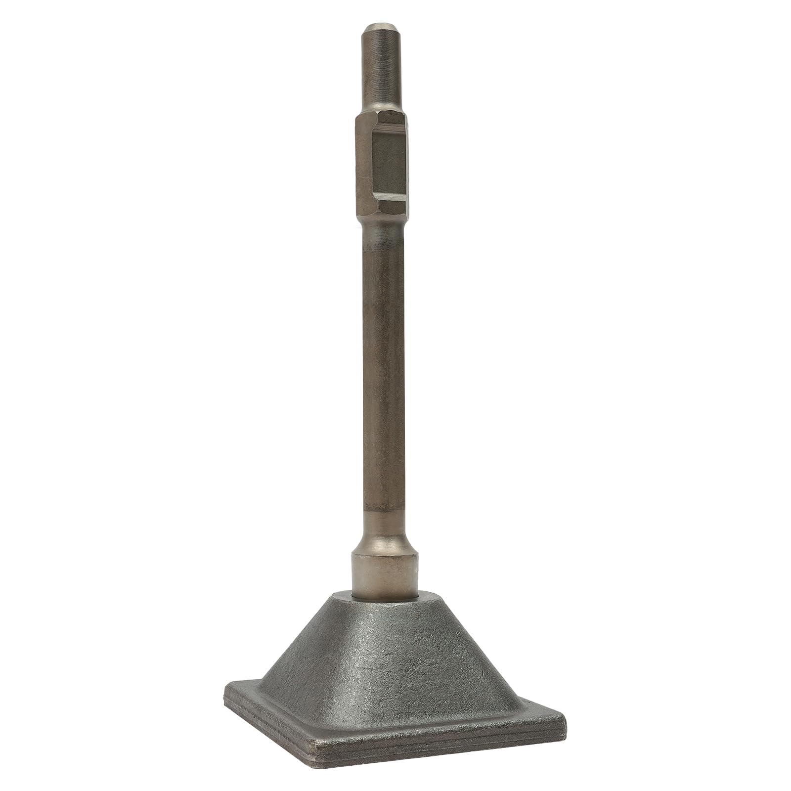 Betonstampfer, 406CR Stahl Stampfer Bodenverdichter, 15.24x15.24x40.64cm Bodenstampfer, Erdstampfer Sechskant-Schaft 1-1/8'', Handstampfer Stampfer