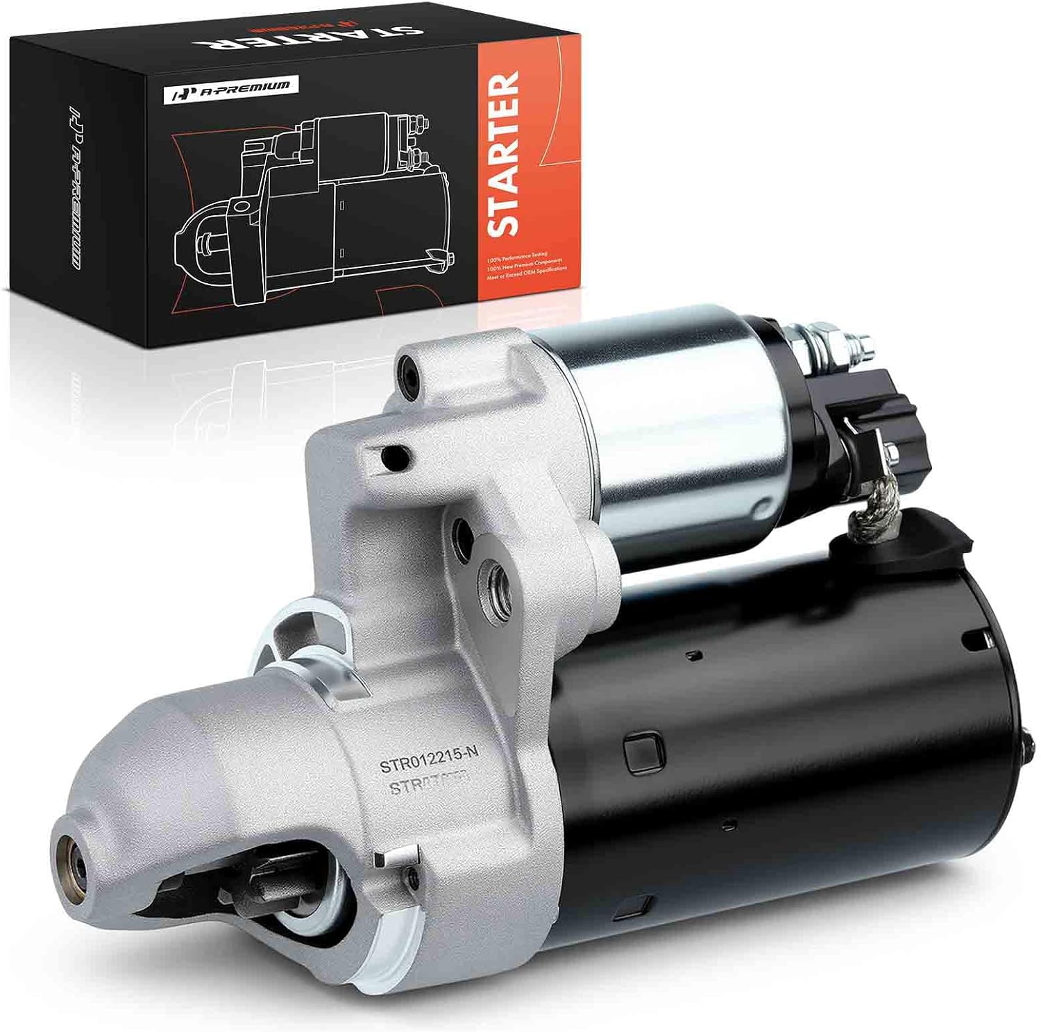A-Premium Starter Motor Compatible with Audi A4 06-08, A4 Quattro 05-09, A6 06-10, A6 Quattro 05-11, 3.2L 3.0L, 12V 1.2KW 10 Teeth Clockwise, Replace# 0001108405, 0001108406, 94428080214, 06E-911-023B
