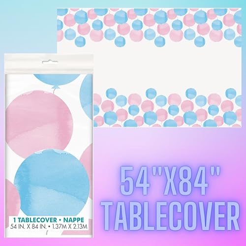 Miniatura 6 de Decoraciones de revelación de género para bebé, platos y servilletas para tu fiesta de revelación de género para niño o niña, incluye decoraciones