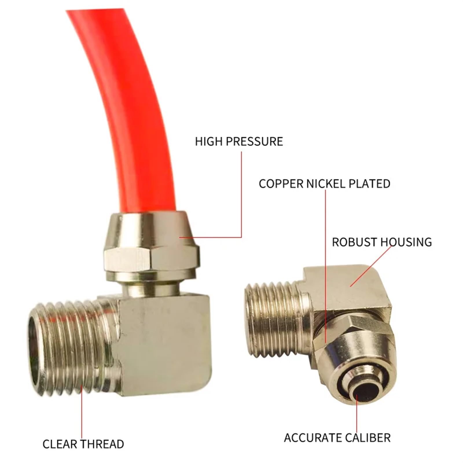 Air Pneumatic Fitting KL-PL6 KL-PL8 KL-PL10 KL-PL12 Lock Nut Fast Screwing Quick Connector Elbow Air Fittings 10Pcs(10PCS KL-PL12-02)