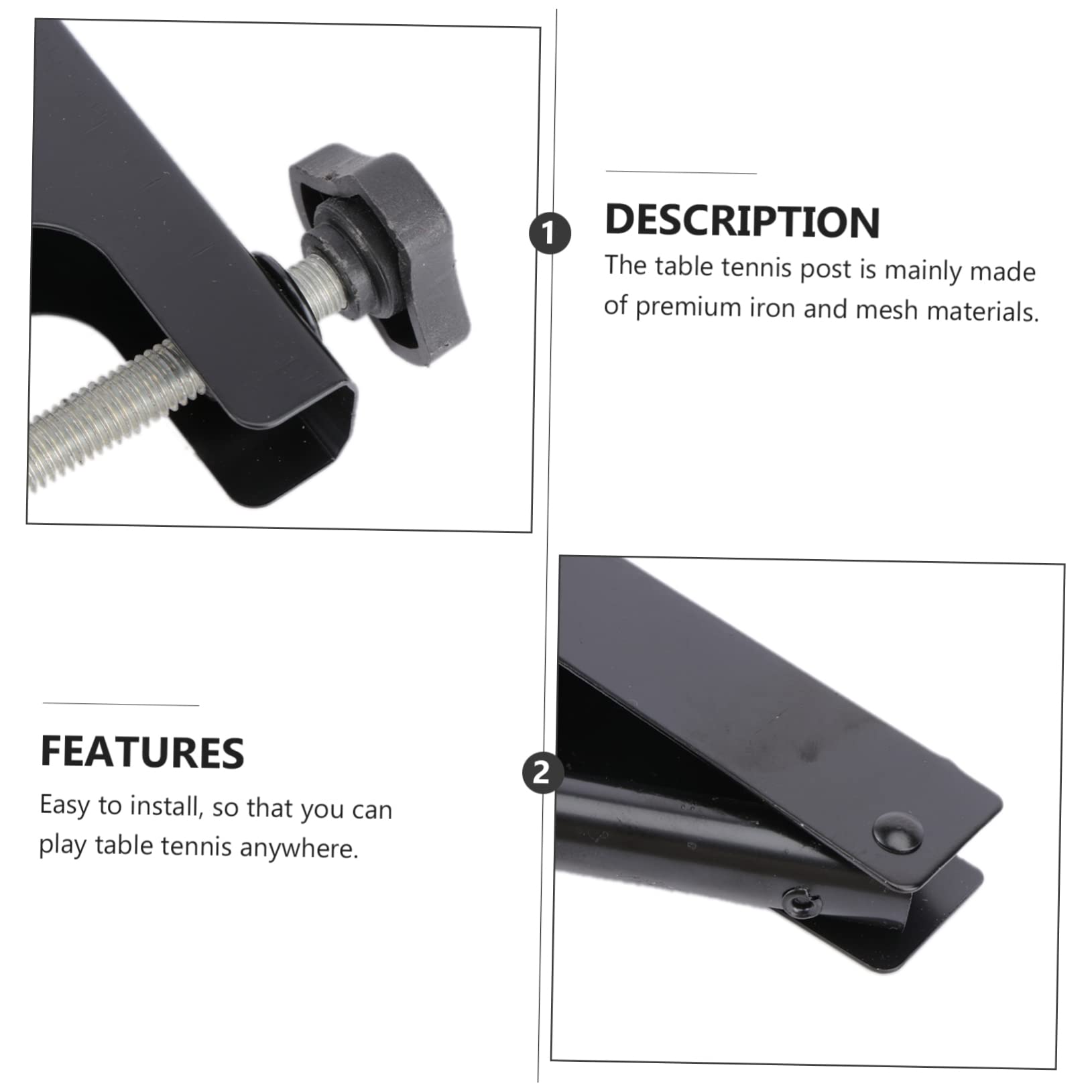 NULYLU Rack Pong for Table Tennis Sturdy Iron Construction Compact Design for Easy Storage and Carry