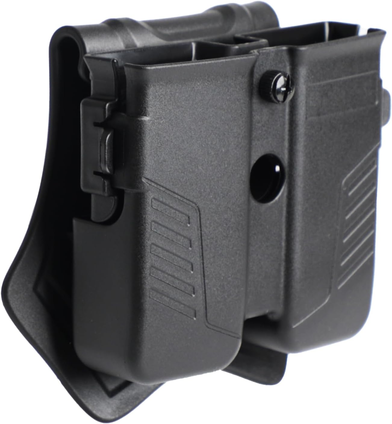 Universal Magazine Pouch,Double Magazine Holster,9mm/.40/.45 Magazine Holder for Beretta/Glock/Ruger/Sig Sauer/S&W/Taurus/H&K Single Stack/Double Stack Magazines, Ambidextrous Adj. OWB Mag Holder.