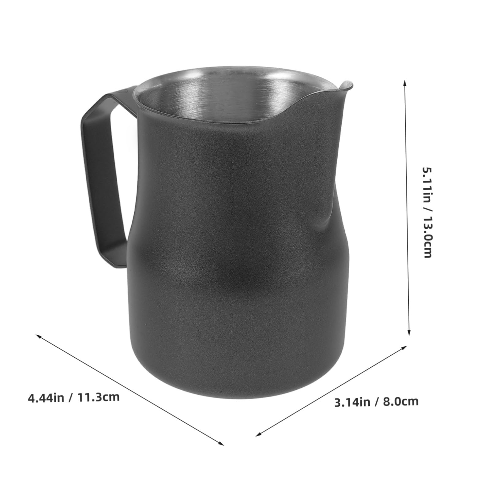 jojofuny 3piezas Espumador De Leche Inoxidable De Gran Capacidad Para Latte Art y Jarra De Leche Antiadherente Para Café y Espresso Utensilio Para Cafeterías y Cocinas