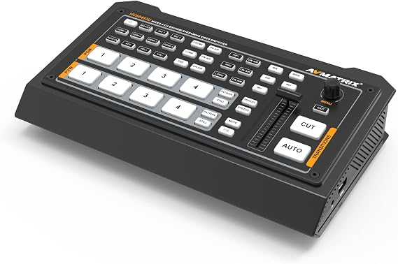 AVMATRIX Living Streaming Video Switcher HVS0403U Micro 4 Channel SDI HDMI Live Streaming for TV Broadcasts