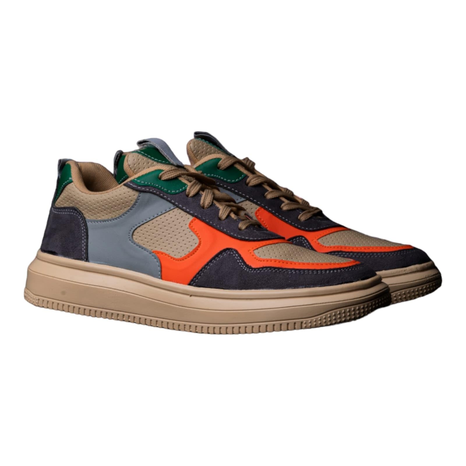 The Aurous Blaze Green Laceup Sneakers | Stylish | Lightweight | Comfortable | Handcrafted | Memory Foam Soles for Extra Cushioning (UK Footwear Size System, Adult, Men, Numeric, Medium, Sunset, 10) (B0D2R88HWS) Amazon Price History, Amazon Price Tracker