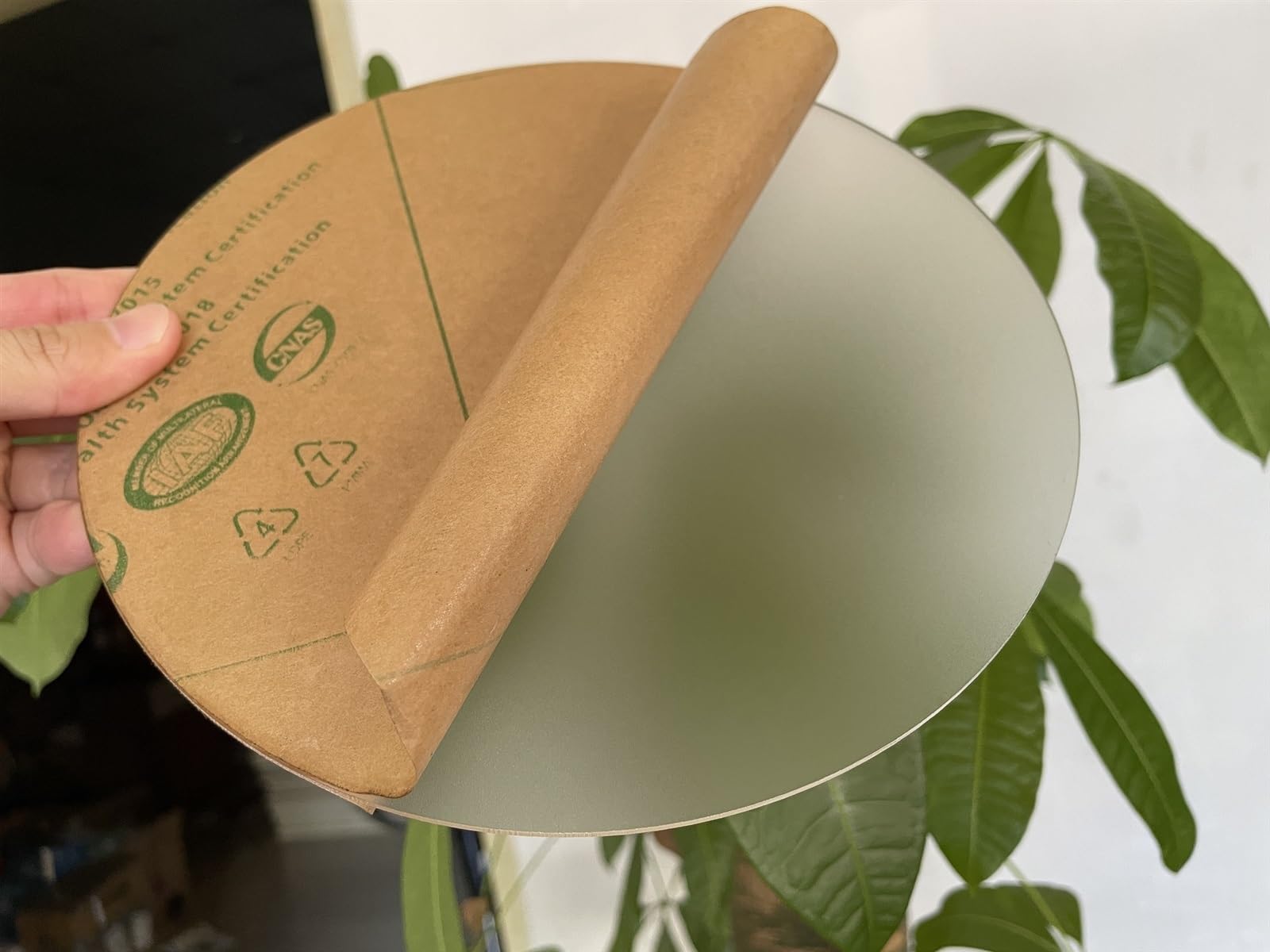 Puste matowe akrylowe dyski, 5 mm grubości okrągły organiczny panel plastikowy, mrożony akrylowy okrąg do rysowania przegród(400mm)