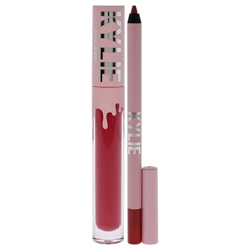 Matte Lip Kit - 503 Bad Lil Thing by Kylie Cosmetics for Women - 2 Pc 0.10 oz Matte Liquid Lipstick, 0.03 oz Lip Liner