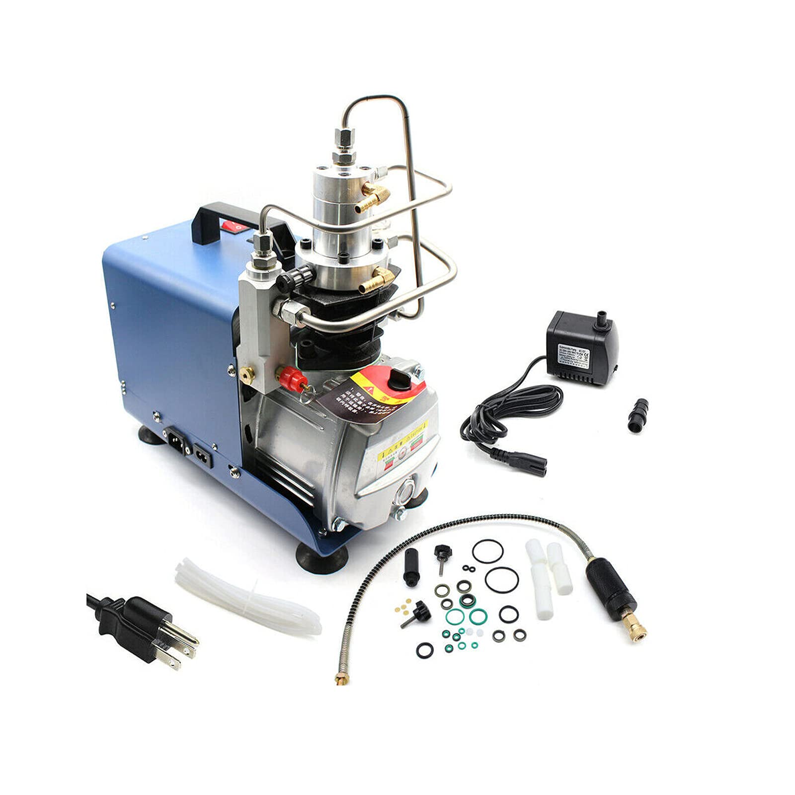 TBVECHI High Pressure Air Compressor Pump, 300BAR 4500PSI Electric Air Pump Airgun Scuba Rifle PCP 110V