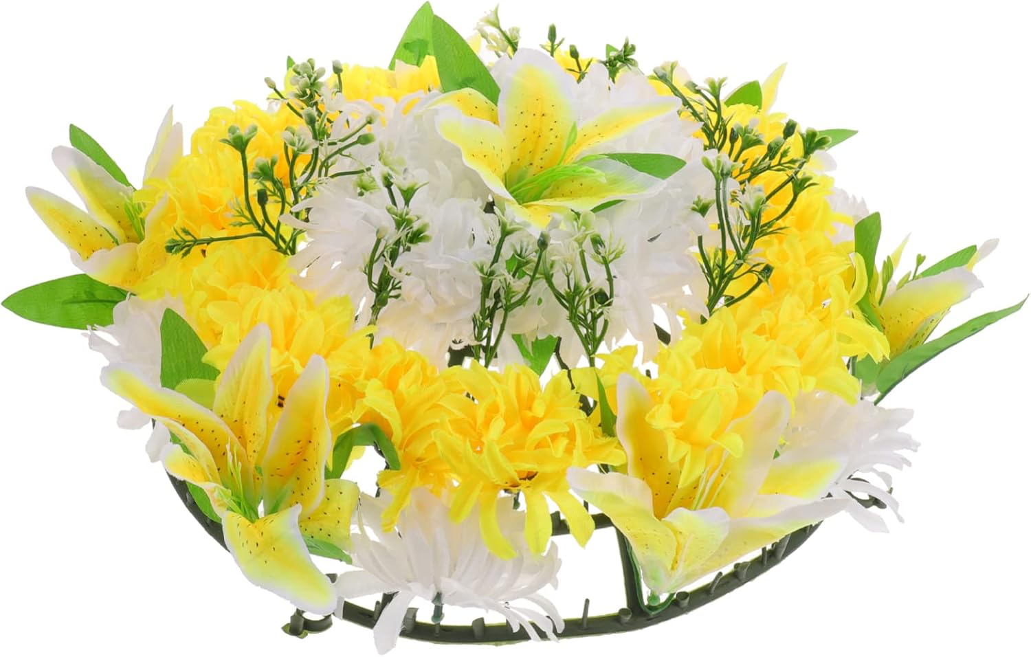 GANAZONO Door Wreath Cemetery Flowers Wreath Artificial