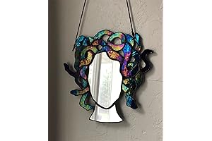 Stained Glass Medusa Mirror: Captivating Wall Decor for the Modern Home