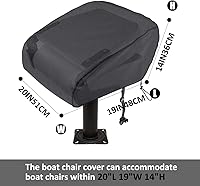 Vista 2 de SoGuDio CYZDYZ-2p-001 - Funda de asiento plegable para barco, 420D, impermeable, resistente a la intemperie, para silla de pesca remolcable