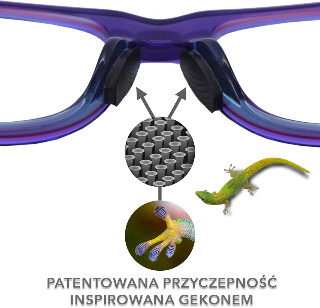 Setex Gecko Grip 1.8mm Antypoślizgowe Noski Do Okularów (5 Czarnych Par) Innowacyjne Mikroteksturowane Włókna Ultra-Miękkie I Samoprzylepne