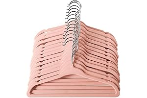 ManGotree Pink Girls Hangers for Kids, 15 Pack